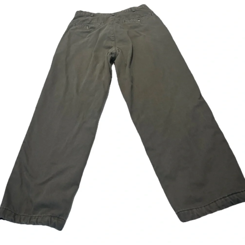 L.L. Bean Green Double Layered Chinos, Men’s, 35x30